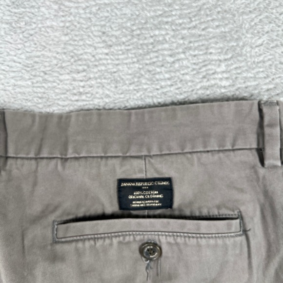 Banana Republic Emerson Chino Pants Mens 38x32 Gray Slim Fit Casual Trousers - Picture 7 of 12